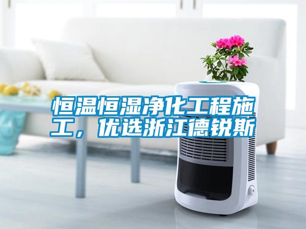 恒溫恒濕凈化工程施工，優(yōu)選浙江德銳斯