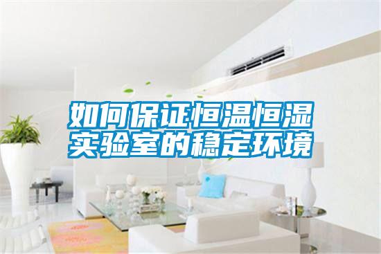 如何保證恒溫恒濕實(shí)驗(yàn)室的穩(wěn)定環(huán)境