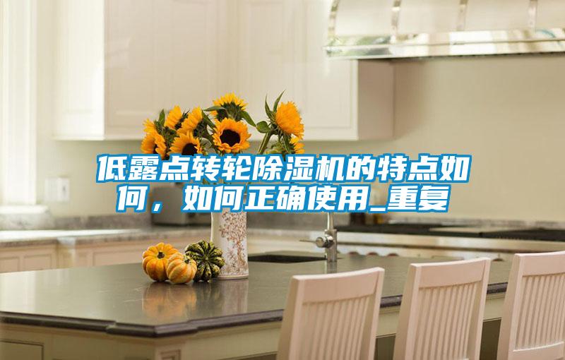 低露點(diǎn)轉(zhuǎn)輪除濕機(jī)的特點(diǎn)如何，如何正確使用_重復(fù)