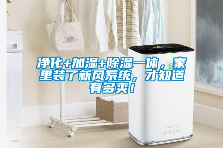 凈化+加濕+除濕一體，家里裝了新風(fēng)系統(tǒng)，才知道有多爽！