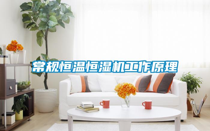 常規(guī)恒溫恒濕機工作原理