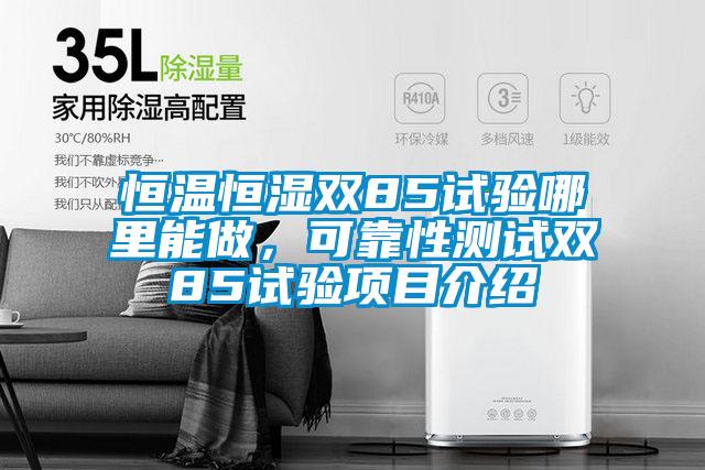 恒溫恒濕雙85試驗(yàn)?zāi)睦锬茏?，可靠性測(cè)試雙85試驗(yàn)項(xiàng)目介紹