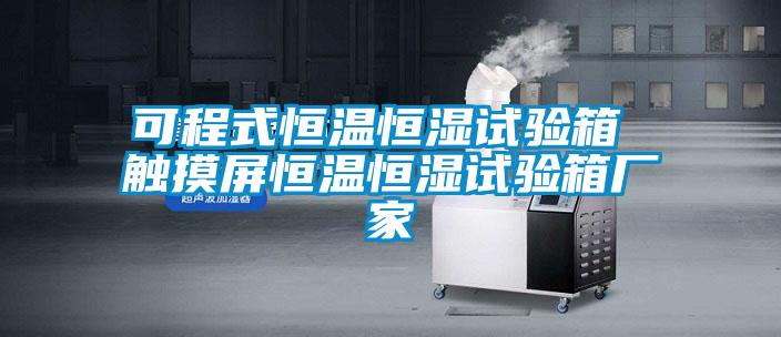 可程式恒溫恒濕試驗箱 觸摸屏恒溫恒濕試驗箱廠家
