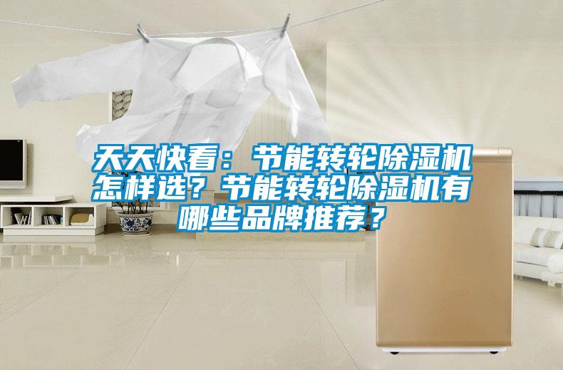 天天快看：節(jié)能轉輪除濕機怎樣選？節(jié)能轉輪除濕機有哪些品牌推薦？