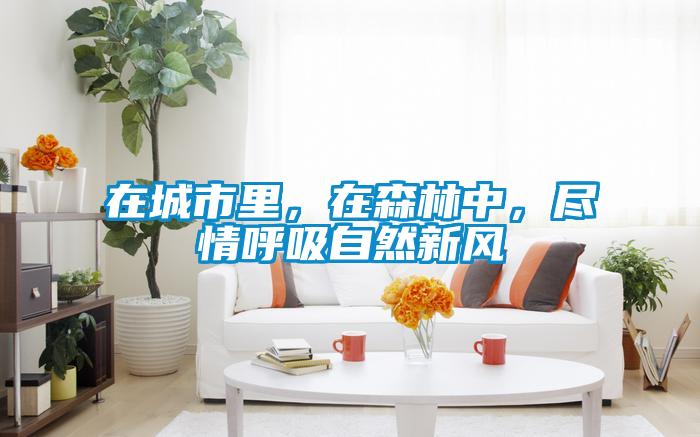 在城市里，在森林中，盡情呼吸自然新風(fēng)