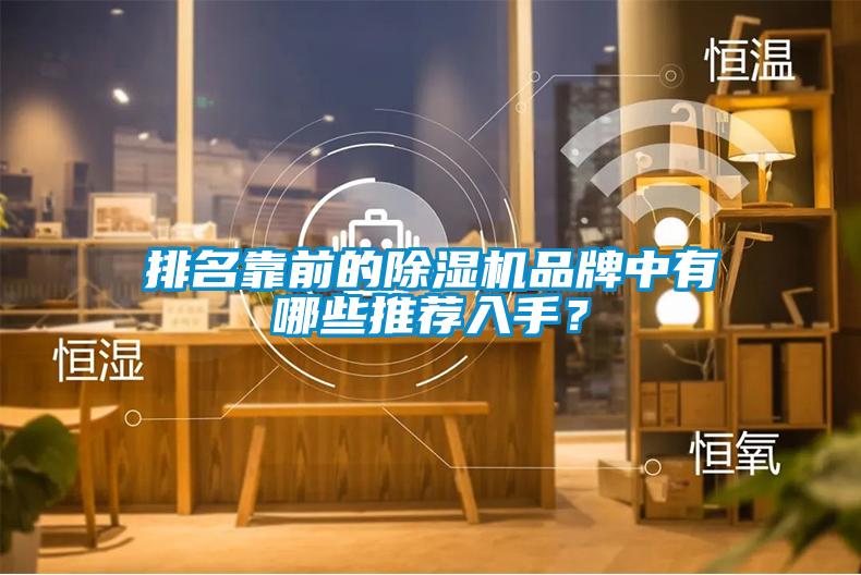 排名靠前的除濕機品牌中有哪些推薦入手？
