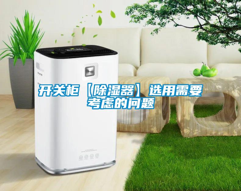 開關(guān)柜【除濕器】選用需要考慮的問題