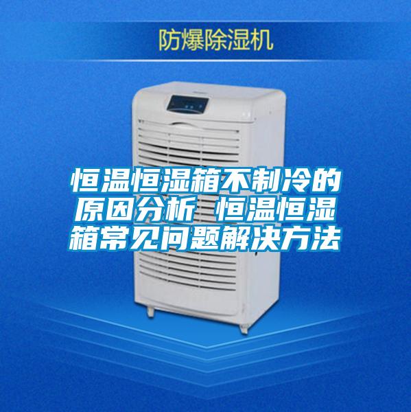 恒溫恒濕箱不制冷的原因分析 恒溫恒濕箱常見(jiàn)問(wèn)題解決方法