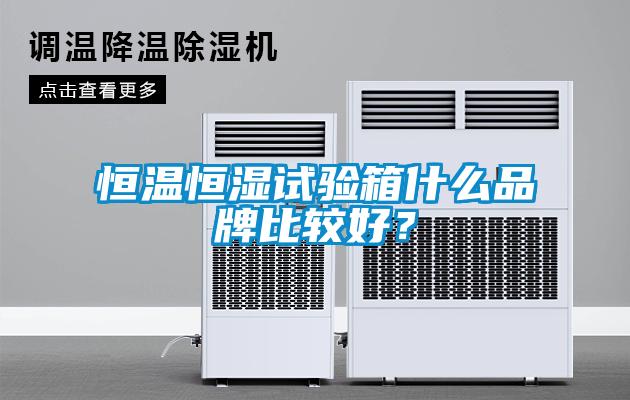 恒溫恒濕試驗(yàn)箱什么品牌比較好？