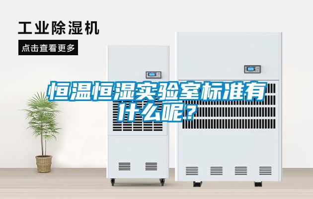恒溫恒濕實驗室標(biāo)準(zhǔn)有什么呢？