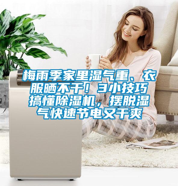 梅雨季家里濕氣重、衣服曬不干！3小技巧搞懂除濕機，擺脫濕氣快速節(jié)電又干爽