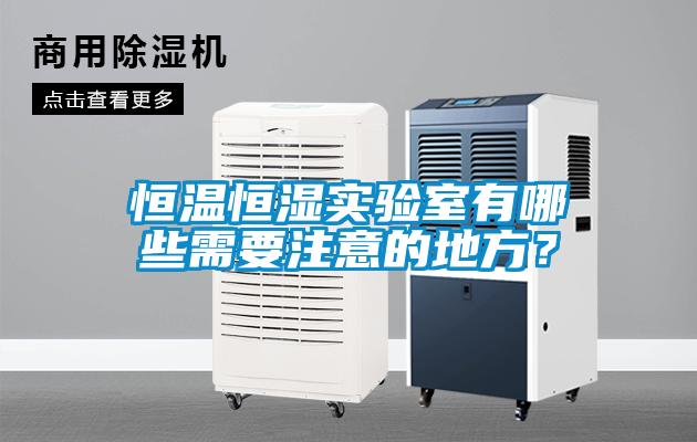 恒溫恒濕實驗室有哪些需要注意的地方？