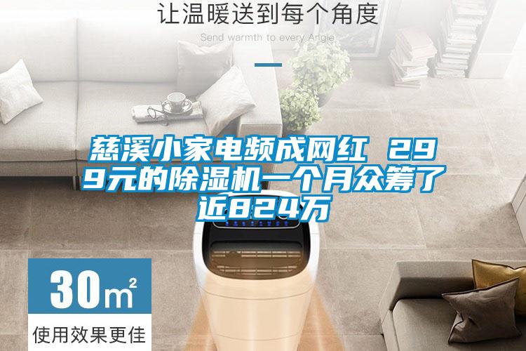 慈溪小家電頻成網(wǎng)紅 299元的除濕機(jī)一個(gè)月眾籌了近824萬
