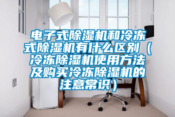 電子式除濕機(jī)和冷凍式除濕機(jī)有什么區(qū)別（冷凍除濕機(jī)使用方法及購買冷凍除濕機(jī)的注意常識）