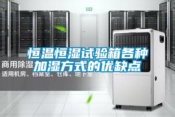 恒溫恒濕試驗箱各種加濕方式的優(yōu)缺點