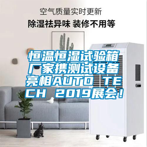 恒溫恒濕試驗箱廠家攜測試設備亮相AUTO TECH 2019展會！