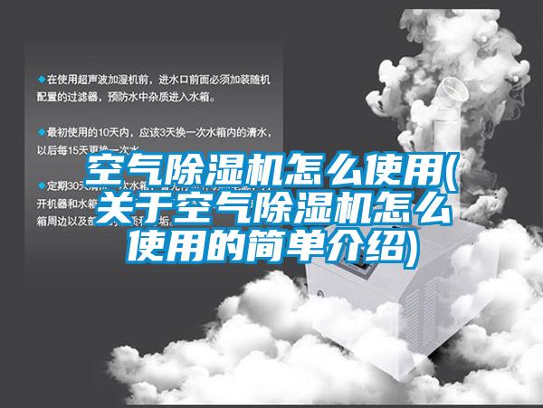 空氣除濕機(jī)怎么使用(關(guān)于空氣除濕機(jī)怎么使用的簡單介紹)