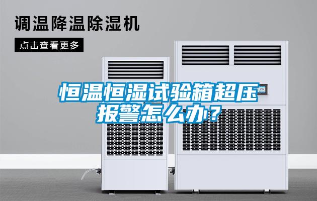 恒溫恒濕試驗(yàn)箱超壓報(bào)警怎么辦？