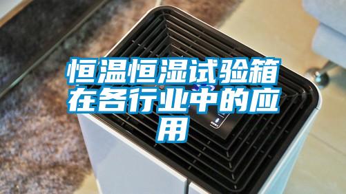 恒溫恒濕試驗箱在各行業(yè)中的應用