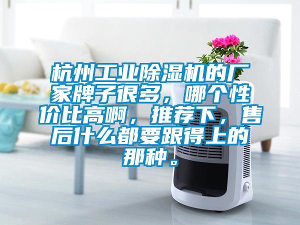 杭州工業(yè)除濕機的廠家牌子很多，哪個性價比高啊，推薦下，售后什么都要跟得上的那種。