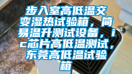 步入室高低溫交變濕熱試驗箱，簡易溫升測試設(shè)備，ic芯片高低溫測試，東莞高低溫試驗箱