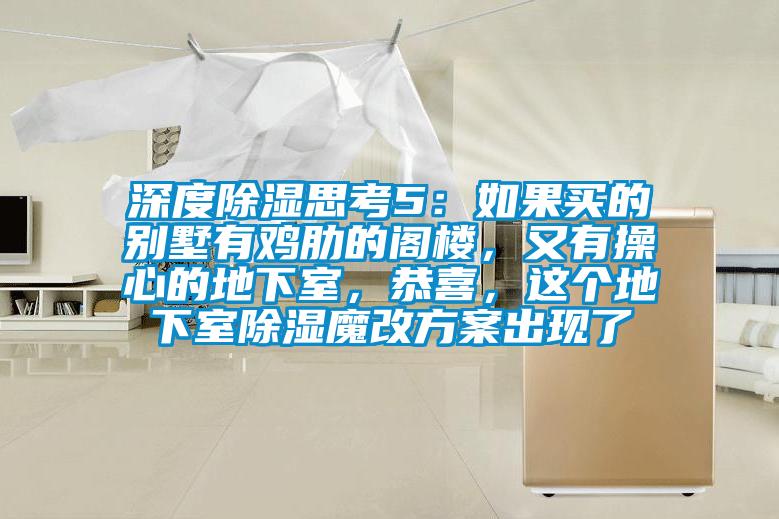 深度除濕思考5：如果買的別墅有雞肋的閣樓，又有操心的地下室，恭喜，這個地下室除濕魔改方案出現(xiàn)了