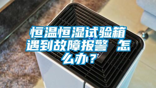 恒溫恒濕試驗箱遇到故障報警 怎么辦？