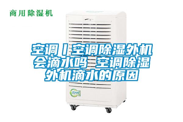 空調(diào)丨空調(diào)除濕外機(jī)會(huì)滴水嗎 空調(diào)除濕外機(jī)滴水的原因
