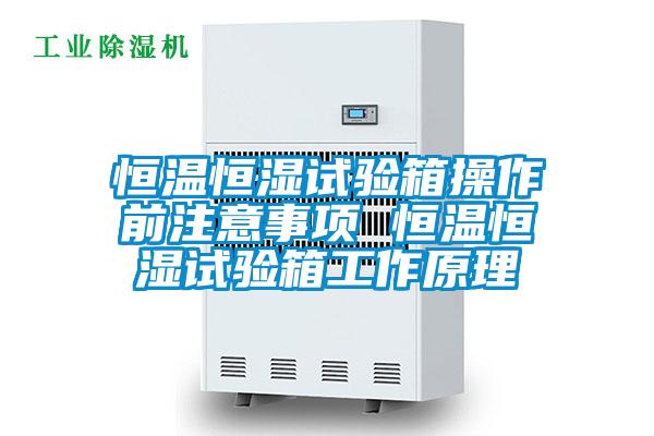 恒溫恒濕試驗箱操作前注意事項 恒溫恒濕試驗箱工作原理