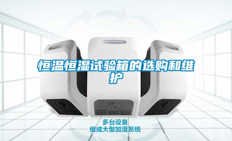 恒溫恒濕試驗(yàn)箱的選購(gòu)和維護(hù)