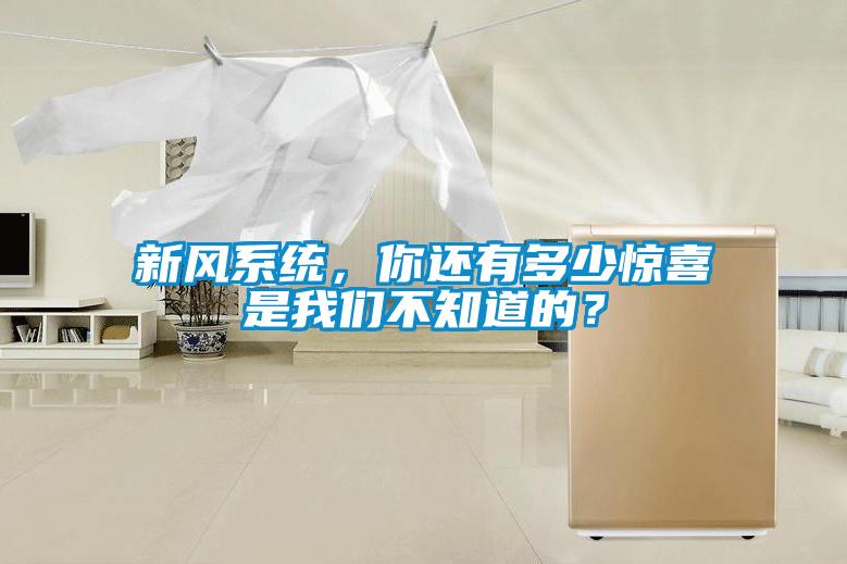 新風(fēng)系統(tǒng)，你還有多少驚喜是我們不知道的？