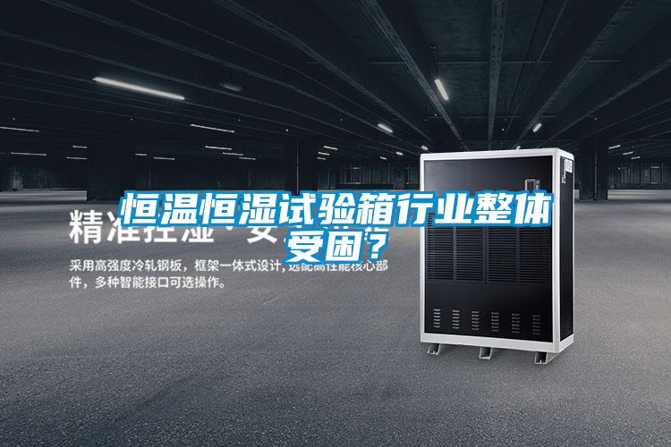 恒溫恒濕試驗(yàn)箱行業(yè)整體受困？