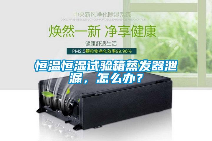 恒溫恒濕試驗(yàn)箱蒸發(fā)器泄漏，怎么辦？