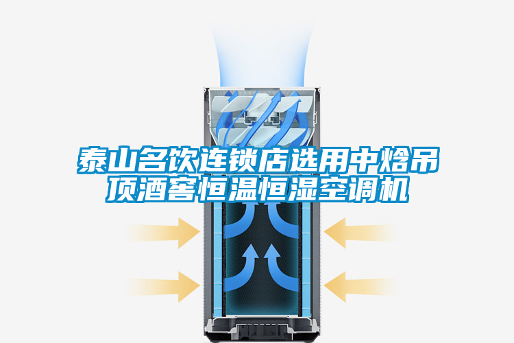 泰山名飲連鎖店選用中焓吊頂酒窖恒溫恒濕空調(diào)機(jī)
