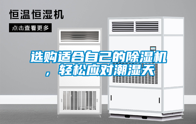 選購(gòu)適合自己的除濕機(jī)，輕松應(yīng)對(duì)潮濕天