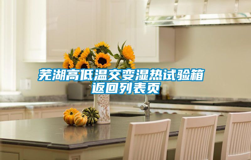 蕪湖高低溫交變濕熱試驗(yàn)箱 返回列表頁