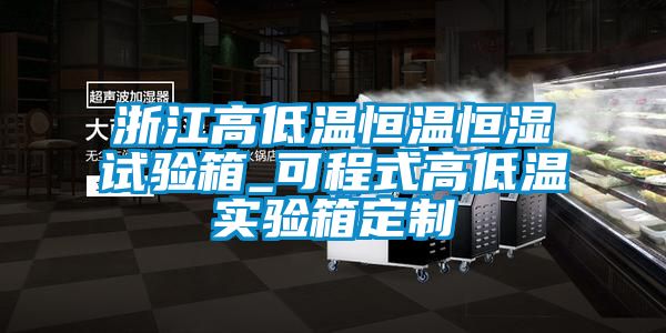 浙江高低溫恒溫恒濕試驗箱_可程式高低溫實驗箱定制