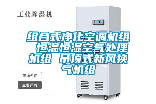 組合式凈化空調(diào)機組 恒溫恒濕空氣處理機組 吊頂式新風(fēng)換氣機組