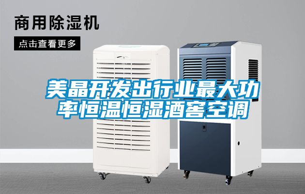 美晶開發(fā)出行業(yè)最大功率恒溫恒濕酒窖空調(diào)