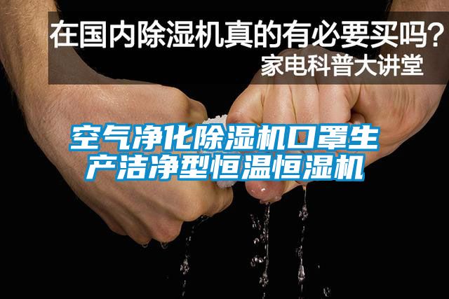 空氣凈化除濕機(jī)口罩生產(chǎn)潔凈型恒溫恒濕機(jī)