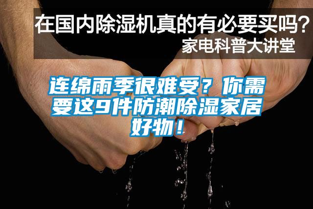 連綿雨季很難受？你需要這9件防潮除濕家居好物！