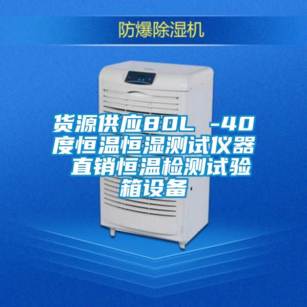 貨源供應80L -40度恒溫恒濕測試儀器 直銷恒溫檢測試驗箱設(shè)備