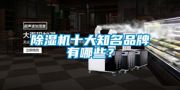 除濕機十大知名品牌有哪些？