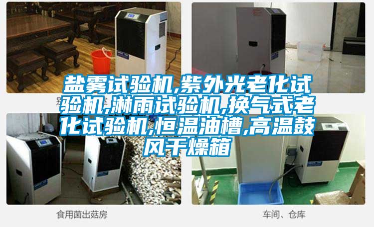 鹽霧試驗機,紫外光老化試驗機,淋雨試驗機,換氣式老化試驗機,恒溫油槽,高溫鼓風干燥箱