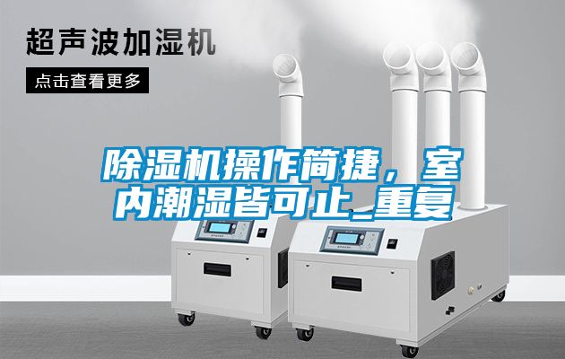 除濕機操作簡捷，室內潮濕皆可止_重復