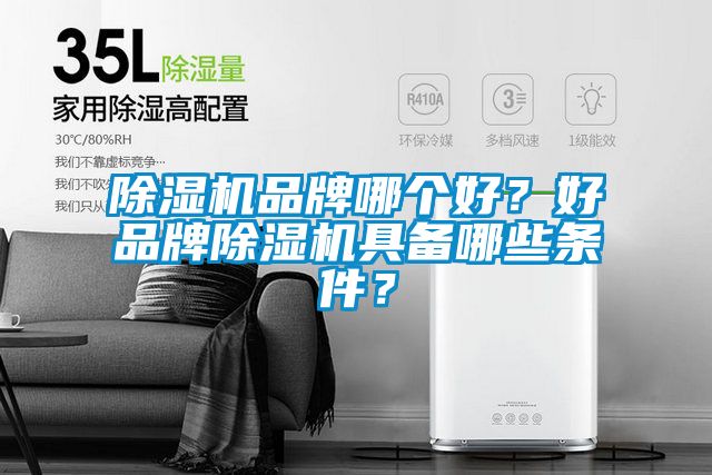 除濕機品牌哪個好？好品牌除濕機具備哪些條件？
