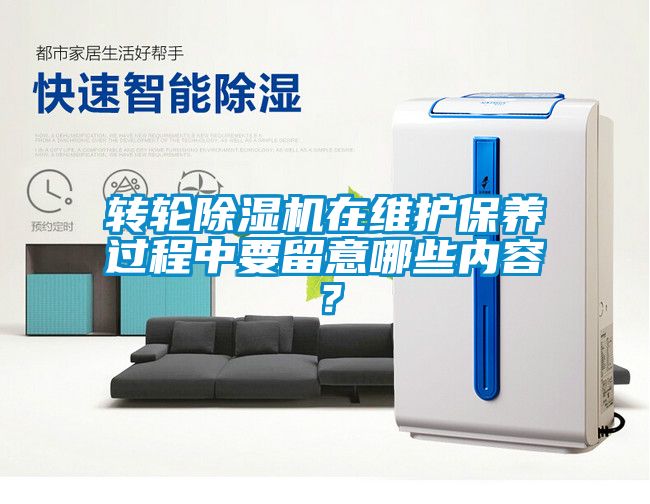 轉(zhuǎn)輪除濕機(jī)在維護(hù)保養(yǎng)過程中要留意哪些內(nèi)容？