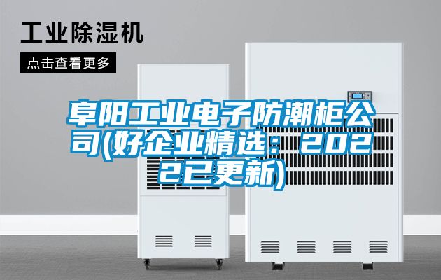 阜陽工業(yè)電子防潮柜公司(好企業(yè)精選：2022已更新)
