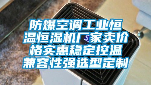 防爆空調(diào)工業(yè)恒溫恒濕機廠家賣價格實惠穩(wěn)定控溫兼容性強選型定制