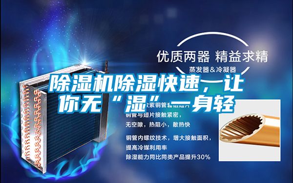 除濕機(jī)除濕快速，讓你無(wú)“濕”一身輕